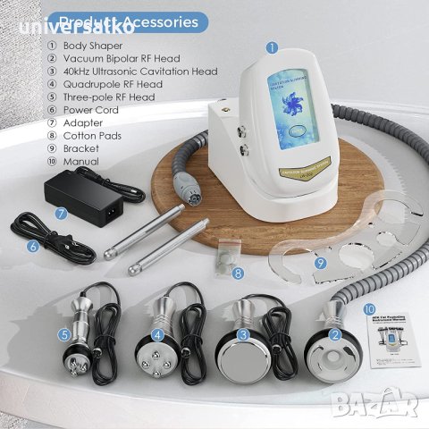 Уред за кавитация, радиочестотен лифтинг и вакуум 4 в 1 , топене на мазнини, снимка 8 - Козметични уреди - 40822064