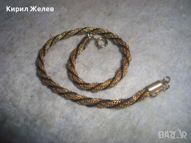 МНОГО КРАСИВА ФИНА ПОЗЛАТЕНА МЕТАЛНА РЕТРО АРТ ГРИВНА 28010, снимка 3 - Гривни - 37026677