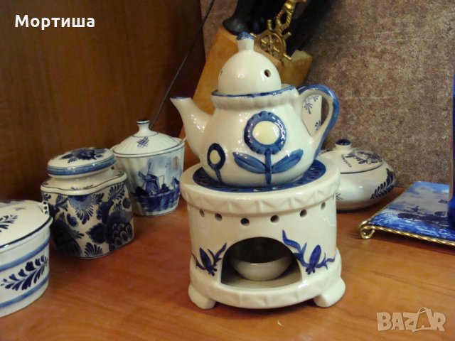 Страхотен ПОРЦЕЛАНОВ чайник с нагревател