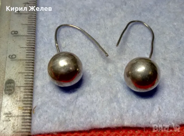 КЛАСИЧЕСКИ РЕТРО МОДЕЛ СРЕБЪРНИ ОБЕЦИ ТОПЧЕТА СРЕБРО 925 ПРОБА РЪЧНА МАЙСТОРСКА ИЗРАБОТКА 47979