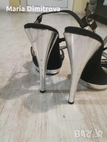 Елегантни черни токчета – Eliza , снимка 4 - Дамски обувки на ток - 52393726