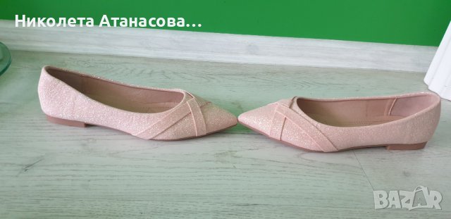 Обувки розови с блестящо , снимка 3 - Дамски ежедневни обувки - 43558209