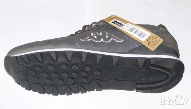 НОВИ Оригинални KAPPA Мъжки Кожени МАРАТОНКИ № EU 44 Спортни Обувки Сникърси с Връзки БАРТЕР, снимка 4 - Маратонки - 52170721