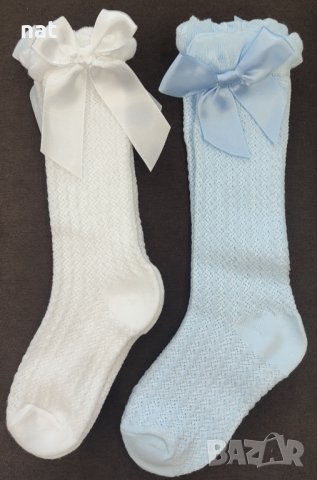 Бебешки чорапи с панделка , снимка 1 - Бебешки чорапи - 44097847