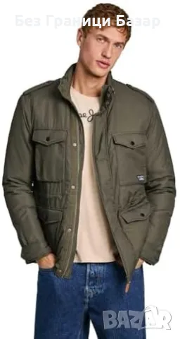 Ново Мъжко яке Terry Pepe Jeans, леко и устойчиво, рипстоп плат L размер