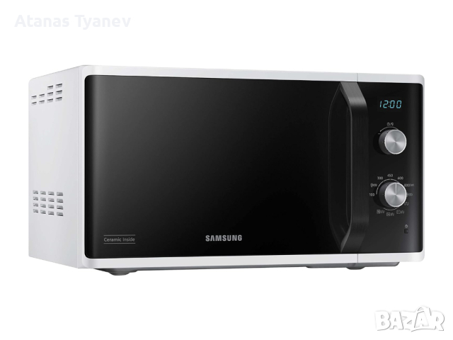 Микровълнова печка фурна Samsung MG23K3614AW/EG с грил 29см 23L 800W, снимка 2 - Микровълнови - 44895259