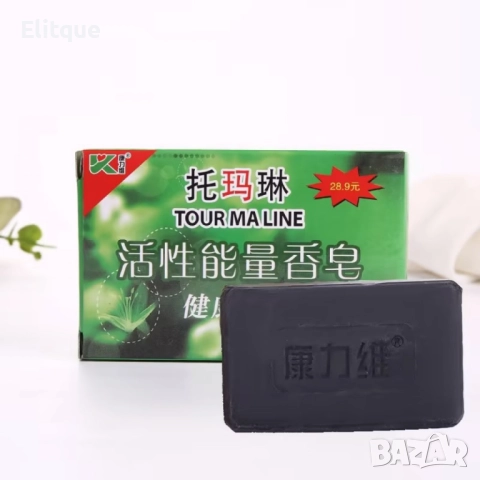 Ръчно изработен бамбуков сапун с активен въглен и турмалин – дълбоко почистване и балансирана грижа , снимка 4 - Други - 52594757