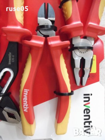 Комплект "INVENTIV" от 3 бр. изолирани клещи, снимка 4 - Клещи - 32251125