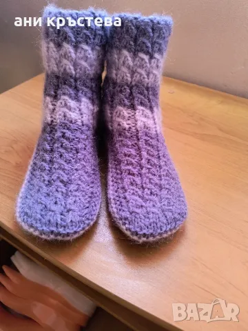 Топли и удобни ръчно изработени терлички , снимка 15 - Други - 43155207