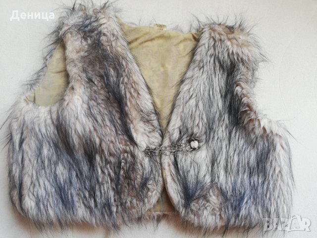 Късо елече от изкуствен косъм 