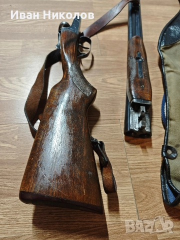 Продавам ловна пушка - успоредка, ИЖ, модел 43 Е, кал.12х70, 72 см., снимка 3 - Ловно оръжие - 52899270