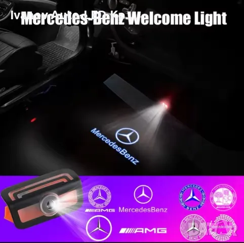 LED Лого Проектор Плафон За:Mercedes W206;W213;W223, снимка 3 - Аксесоари и консумативи - 48606179