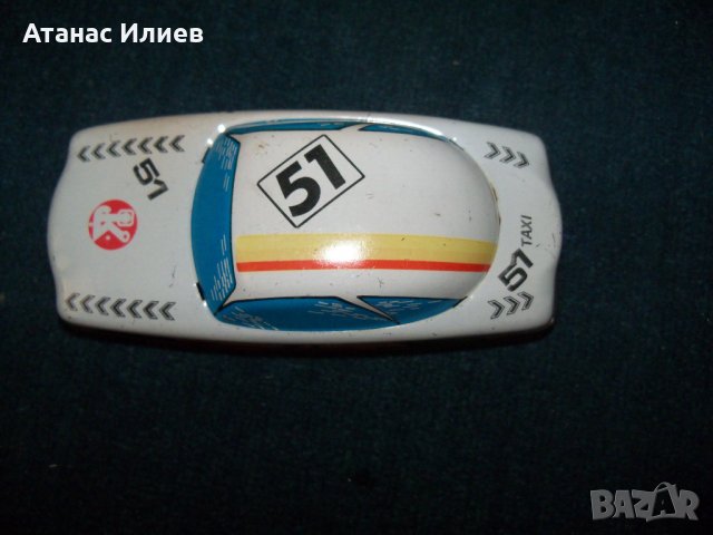 Стара ламаринена количка 51 отлична с инерционен двигател, снимка 5 - Коли, камиони, мотори, писти - 28903764