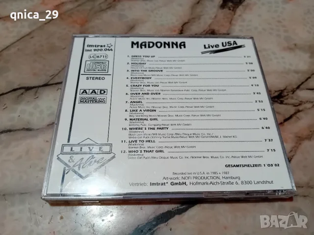 Madonna - Live in USA, снимка 4 - CD дискове - 48981479