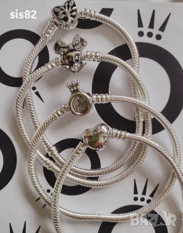 Сребърни гривни с печат Pandora