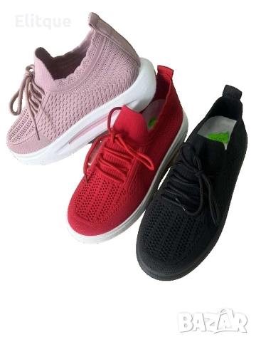 Летни дамски дишащи спортни маратонки, снимка 4 - Маратонки - 52866426