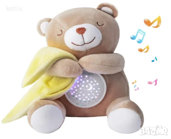 Плюшена играчка с проектор,APUNOL Baby Sound Machine