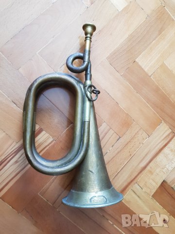 Стара военна тръба, снимка 2 - Антикварни и старинни предмети - 33549791