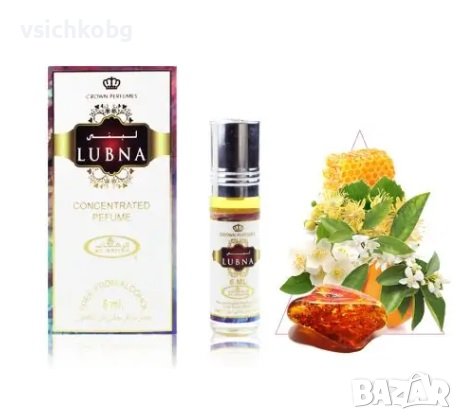 Дълготрайно арабско олио - масло Al Rehab Lubna 6ml Уд, бели цветя,кехлибар, билки, кедър 0% алкохол, снимка 1 - Унисекс парфюми - 40286595