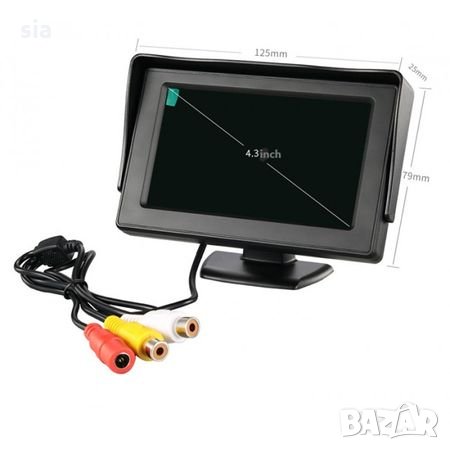 Монитор за кола, дисплей 4,3" TFT. LCD 