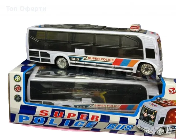 Полицейски автобус със светлини и звук