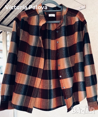 CLOSED quiet luxury карирана фланелена риза, снимка 2 - Ризи - 52435948