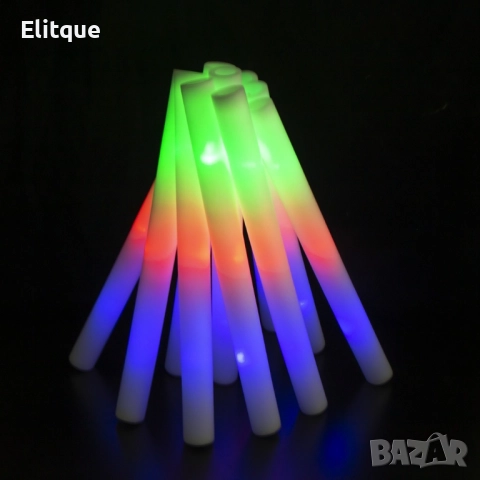 Цветен RGB LED светещ стик от пяна, парти стик , снимка 8 - Лед осветление - 52903625