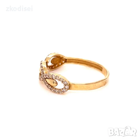 Златен дамски пръстен 1,44гр. 14кр. проба:585 размер:56 модел:32410-5, снимка 2 - Пръстени - 50724923