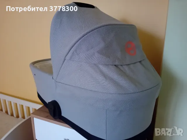 Кош за новородено Cybex Cot S, цвят Lava Grey