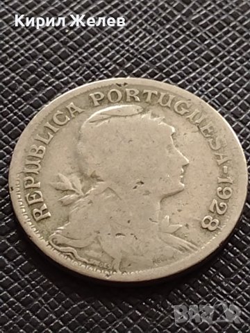 СРЕБЪРНА МОНЕТА 50 сентавос 1928г. Португалия УНИКАТ за КОЛЕКЦИОНЕРИ 30352