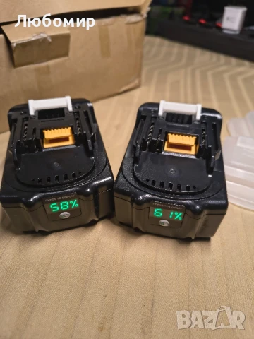 Комплект 2 Li-ion батерии,за Makita 5.0Ah, 18V, LED индикатор, BMS система, снимка 3 - Други инструменти - 50925462