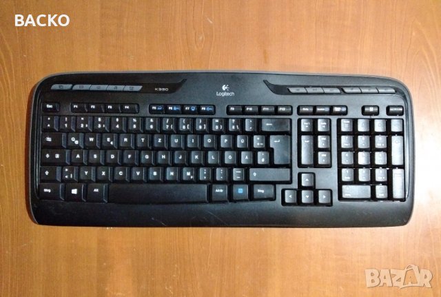 Клавиатура Logitech К330 Unifying, снимка 1 - Клавиатури и мишки - 38438091