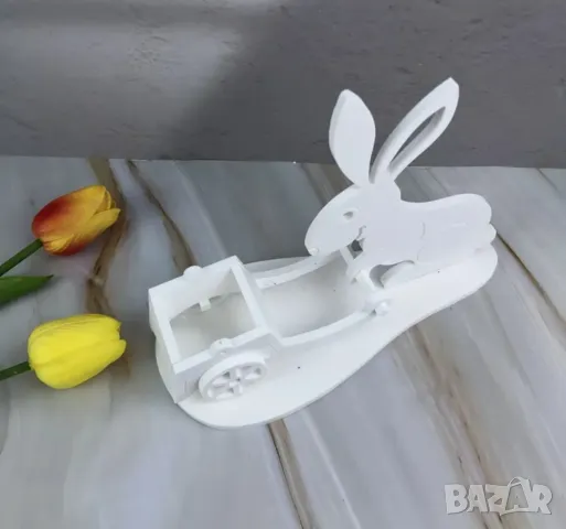 Молд поставка за яйце заек с количка НАМАЛЕН , снимка 3 - Форми - 49590628