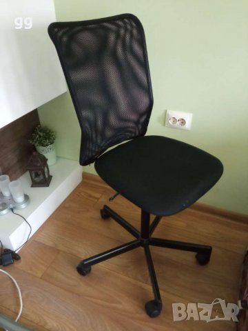 Toberget въртящ офис стол, черен, снимка 1