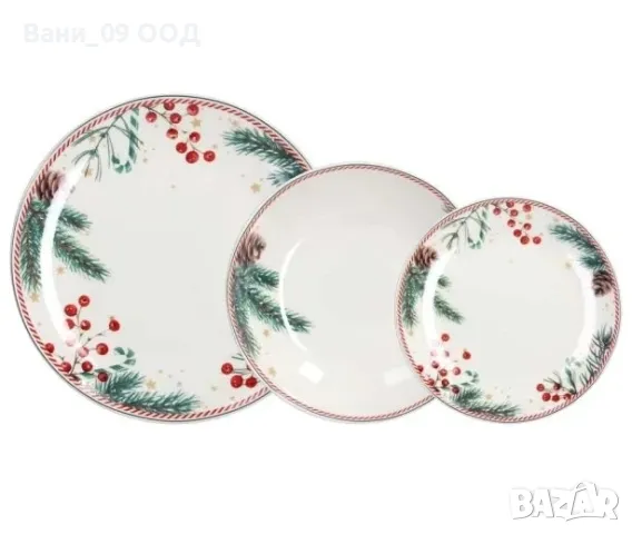 Коледен сервиз за хранене, снимка 4 - Сервизи - 47876633