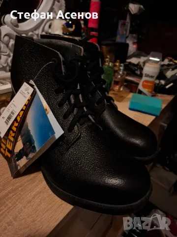 Скандинавски Нови мъжки кожени боти - естествена кожа