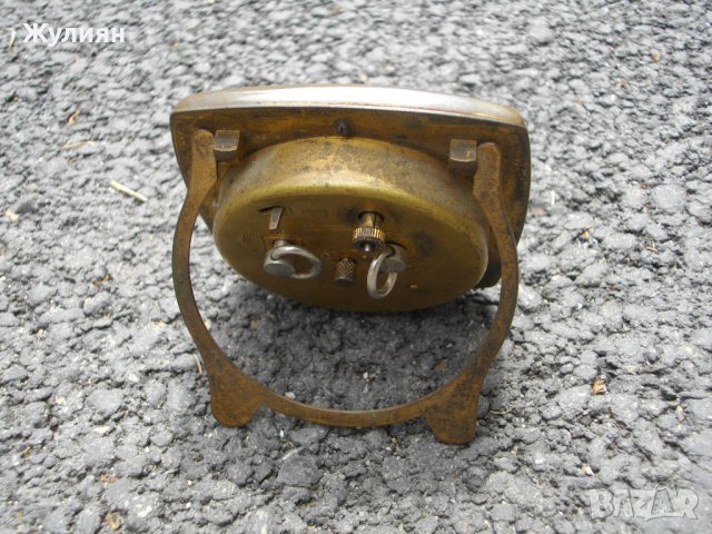 КОЛЕКЦИОНЕРСКИ БРОНЗОВ БУДИЛНИК С ЕМАЙЛ KIENZLE ART DECO, снимка 4 - Антикварни и старинни предмети - 40690352