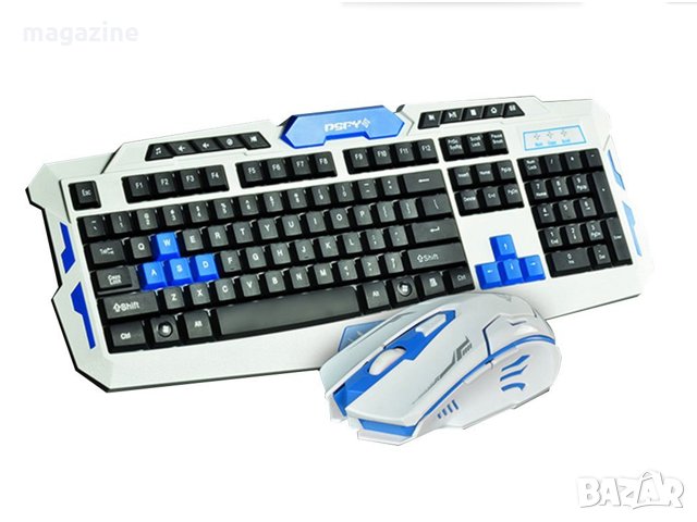 Геймърска безжична клавиатура и мишка HK8100 2.4G, снимка 2 - Клавиатури и мишки - 28768969