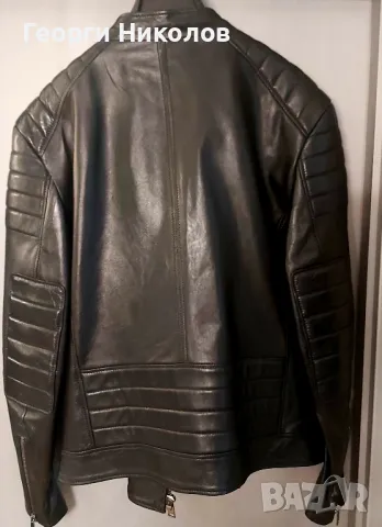 Мъжко кожено яке , снимка 3 - Якета - 49944019