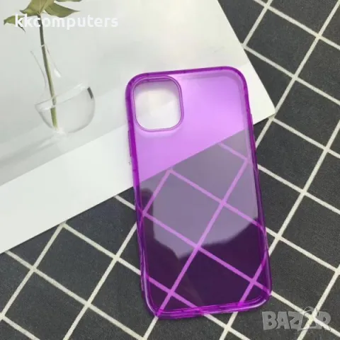 Калъф силикон Neon / Лилав / за iPhone 15 Plus 6.7 Баркод : 3129406, снимка 2 - Калъфи, кейсове - 48146929