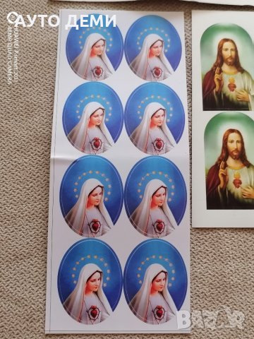 Самозалепващ стикер лепенка икона изображение Дева Мария и Исус Христос, снимка 4 - Аксесоари и консумативи - 37533080