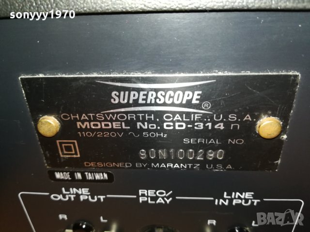 SUPERSCOPE BY MARANTZ CD-314N DECK-ВНОС SWISS 2112212002, снимка 17 - Декове - 35212574
