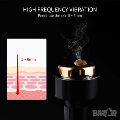 Ултразвуков уред за лице и тяло 2 в 1 , за лице, тяло, очи, масаж, спа, снимка 7 - Козметични уреди - 52035462