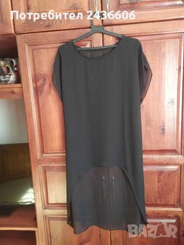 Празнична дамска рокля от две части.Рокля без ръкави и наметало туника.Марка Юнона., снимка 4 - Рокли - 52802710