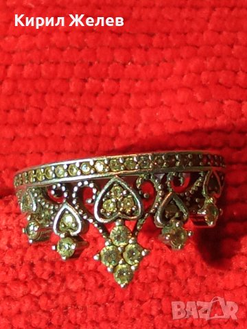 ИЗЯЩЕН ДИАМАНТЕН СРЕБЪРЕН ФЕШЪН АРТ ПРЪСТЕН СРЕБРО 925 с ИСКРЯЩИ ЮВЕЛИРНО ФАСЕТИРАНИ КАМЪНИ 40507, снимка 5 - Пръстени - 42614195