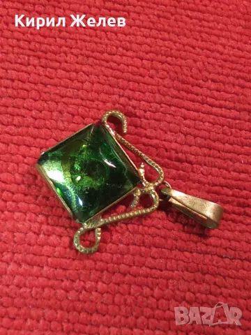 СТАР БРОНЗОВ КРИСТАЛЕН МЕДАЛЬОН АЖУРНА МАЙСТОРСКА РЪЧНА ИЗРАБОТКА 37051, снимка 14 - Антикварни и старинни предмети - 39954978