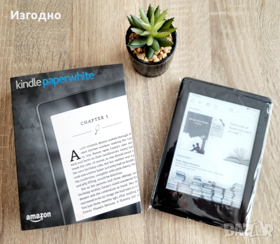 Kindle Paperwhite електронна книга/четец с подсветка като нов + БЕЗПЛАТНА ДОСТАВКА, снимка 2 - Електронни четци - 52886202
