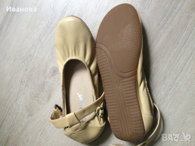 Чисто нови балеринки - естественна кожа., снимка 4 - Дамски ежедневни обувки - 37122179