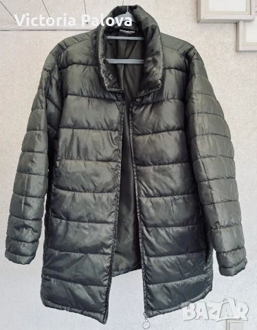 Леко ватирано  яке масленозелен цвят, снимка 2 - Якета - 53216861