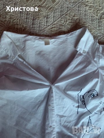 Кожена пола /панталон и риза, снимка 7 - Ризи - 44068897